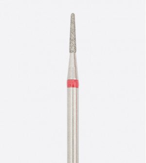 Алмазная насадка для маникюра, конусная 1,4 мм (мелкая зернистость, красный)  Алмазная насадка для маникюра, конусная 1,4 мм (мелкая зернистость, красный)