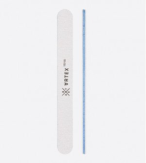 ARTEX пилка для ногтей прямая узкая 150/150 грит  ARTEX пилка для ногтей прямая узкая 150/150 грит