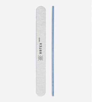 ARTEX пилка для ногтей прямая узкая 180/220 грит  ARTEX пилка для ногтей прямая узкая 180/220 грит