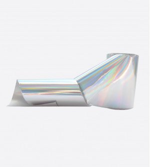 Фольга металлик серебро голография 1м х 5см Фольга металлик серебро голография 1м х 5см