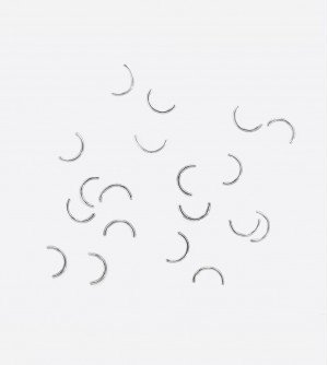 Металлический декор, дуга серебро 0,5х4 мм Металлический декор, дуга серебро 0,5х4 мм