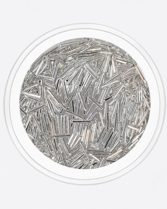 Металлический декор, иголочки серебро 3мм