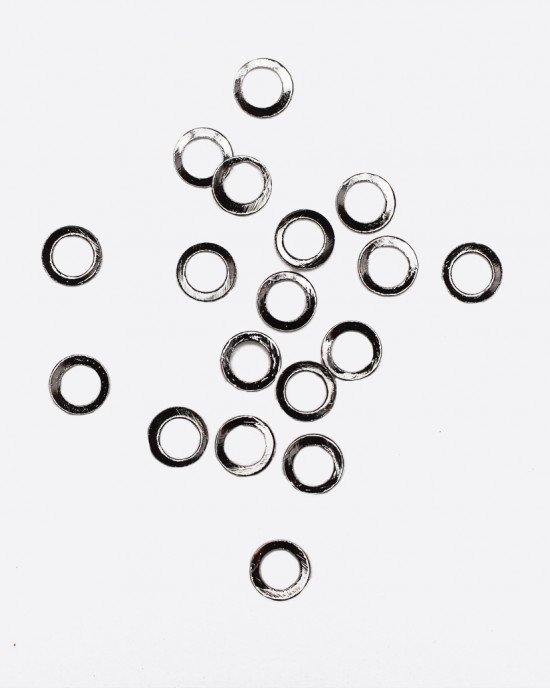 Металлический декор, круг черное серебро Ø 3мм