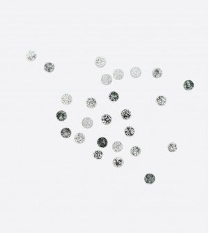 Металлический декор, круг матовый плоский серебро Ø 2мм  Металлический декор, круг матовый плоский серебро Ø 2мм