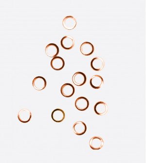 Металлический декор, круг розовый Ø 4мм Металлический декор, круг розовый Ø 4мм