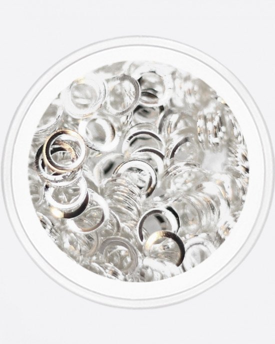 Металлический декор, круг серебро Ø 4мм
