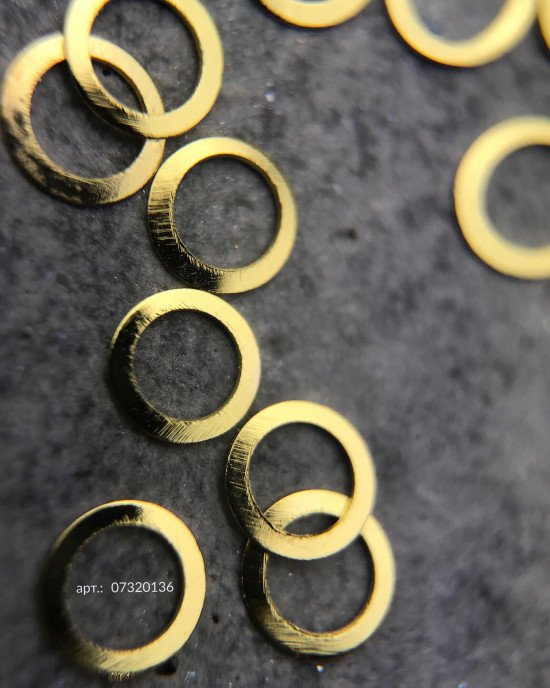 Металлический декор, круг золото Ø 4 мм