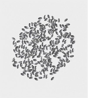 Металлический декор, олива серебро 1,5х3мм