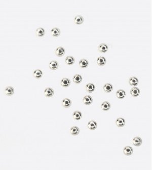 Металлический декор, жемчуг серебро Ø 2мм  Металлический декор, жемчуг серебро Ø 2мм