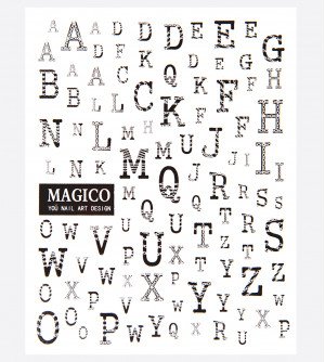 Наклейки, буквы 322