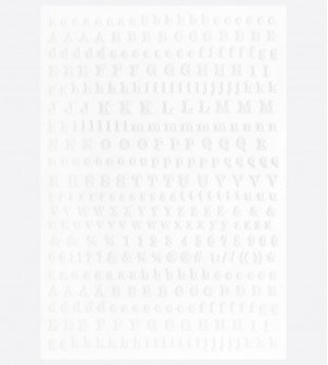 Наклейки, буквы белые 273 Наклейки, буквы белые 273