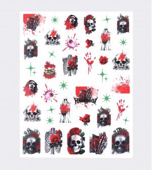 Наклейки, череп Калавера 446