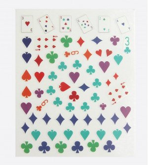 Наклейки, карты цветные 381