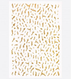 Наклейки, кляксы золото 144