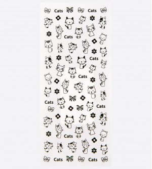 Наклейки, котики контурные 244 Наклейки, котики контурные 244