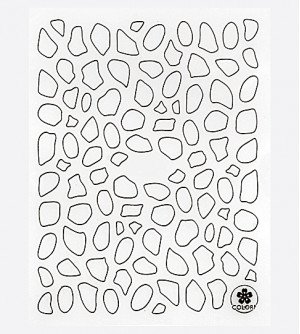 Наклейки, круги фигурные черные 110