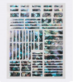 Наклейки, малахит разводы 405