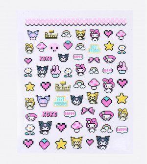 Наклейки, мультик пиксели 448 Наклейки, мультик пиксели 448