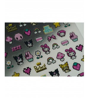 Наклейки, мультик пиксели 448 Наклейки, мультик пиксели 448