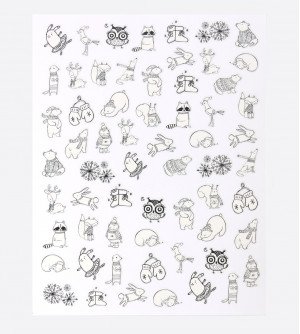 Наклейки, новогодние 356 Наклейки, новогодние 356