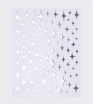 Наклейки, серебряная звезда 445 Наклейки, серебряная звезда 445