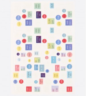 Наклейки, слова, геометрия 197