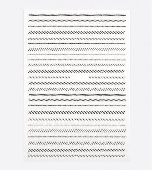 Наклейки, штрихи черный 030