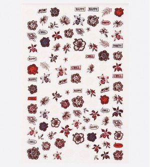 Наклейки, тату цветы 072 Наклейки, тату цветы 072