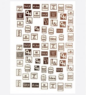 Наклейки, текст 021