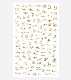 Наклейки, текст трафарет 341