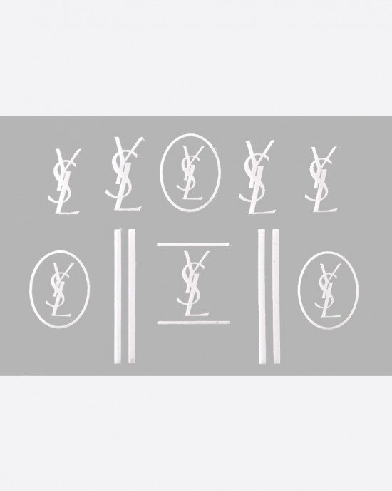 Наклейки, ysl белые 185 Наклейки, ysl белые 185