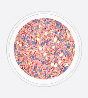 Пиксель шестигранник, розовый переливающийся 