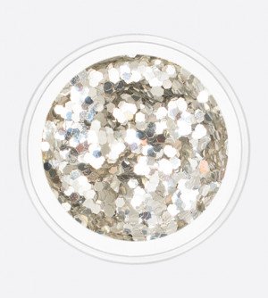 Пиксель шестигранник, серебро