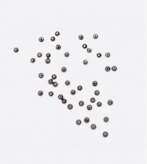 Полусфера цельная черное серебро 1 мм 