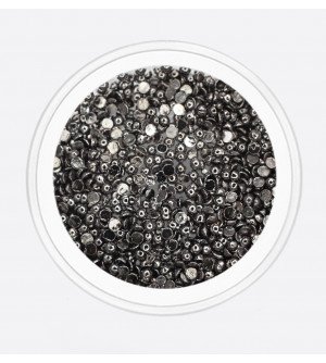 Полусфера цельная черное серебро 1 мм 