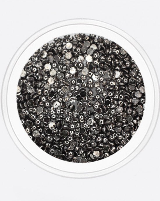 Полусфера цельная черное серебро 1 мм