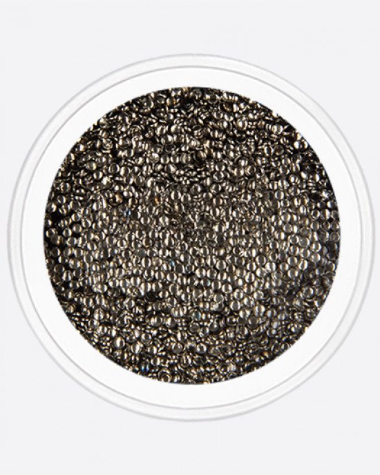 Полусфера полая черное серебро 0,8 мм