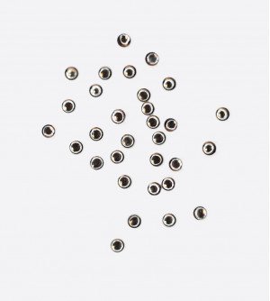 Полусфера полая черное серебро 1,5 мм 