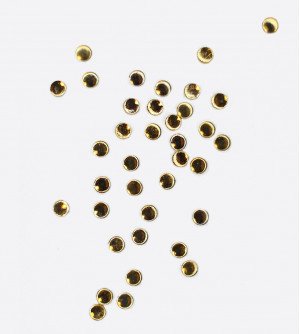 Полусфера полая золото 1,5 мм 