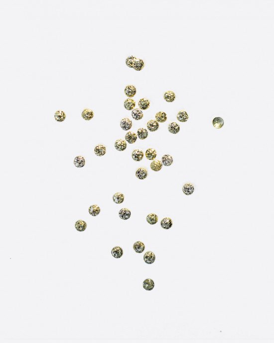 Полусферы круглые полые шлифованные золото 1 мм