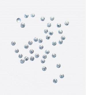 Полусферы круглые шлифованные серебро 1,5 мм  Полусферы круглые шлифованные серебро 1,5 мм