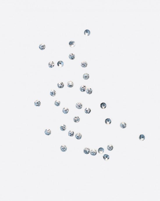 Полусферы круглые шлифованные серебро 1 мм