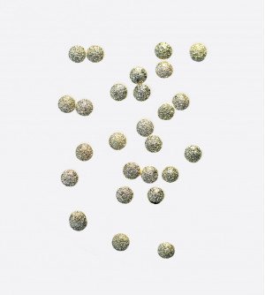 Полусферы круглые шлифованные золото 2 мм 