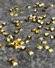 Полусферы квадратные граненные шлифованные золото 2х2 мм