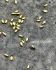 Полусферы лепестки гладкие золото 1х2 мм