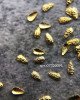 Полусферы лепестки шлифованные золото 1х2 мм