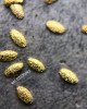 Полусферы лепестки шлифованные золото 2х3 мм Полусферы лепестки шлифованные золото 2х3 мм