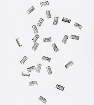 Полусферы прям. гран. шлиф. серебро 1,5х3 мм 