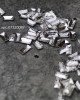 Полусферы прямоугольные граненные шлифованные серебро 1,5х3 мм
