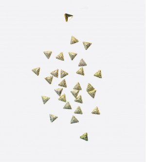 Полусферы треуг. гран. шлиф. зол. 2х2 мм 